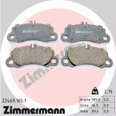 ZIMMERMANN KLOCKI HAMULCOWE 22469.165.1 