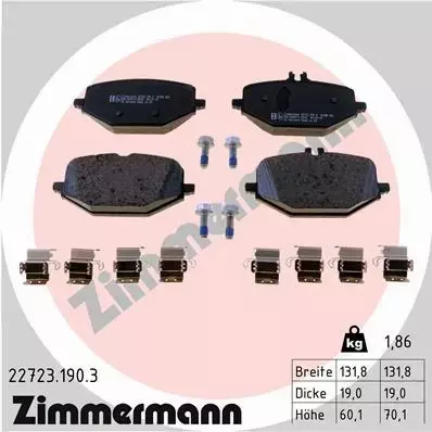 ZIMMERMANN KLOCKI HAMULCOWE 22723.190.3 