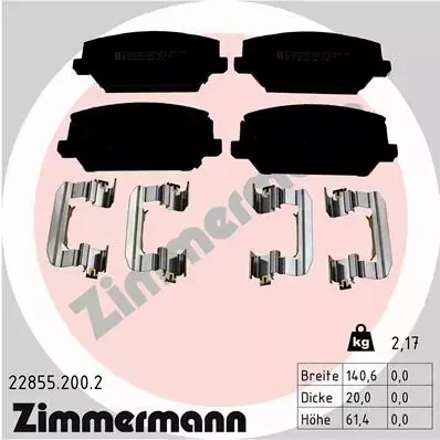 ZIMMERMANN TARCZE+KLOCKI P HYUNDAI I30 N 345MM 