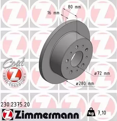 ZIMMERMANN TARCZE+KLOCKI P+T CITROEN JUMPER 06- 