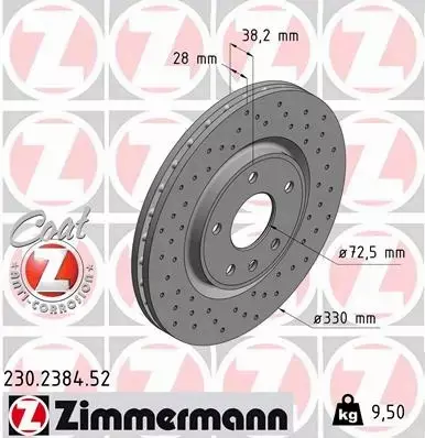 ZIMMERMANN SPORT TARCZE+KLOCKI P CHRYSLER VOYAGER V 