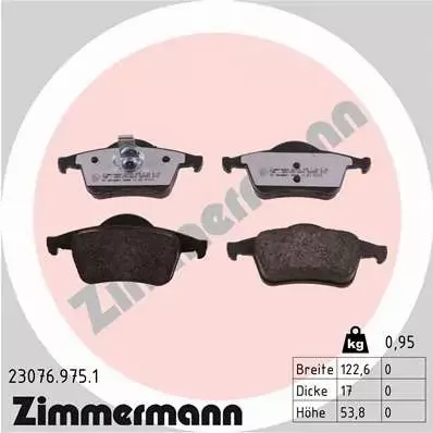 ZIMMERMANN KLOCKI CERAMICZNE T VOLVO S80 I S80 I 