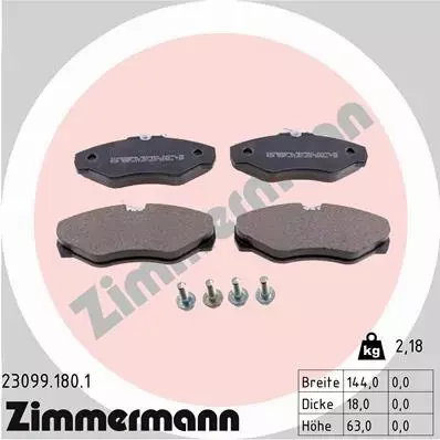 ZIMMERMANN TARCZE+KLOCKI P+T NISSAN PRIMASTAR 305MM 