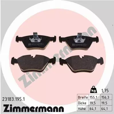 ZIMMERMANN TARCZE+KLOCKI P+T BMW X3 E83 325MM 