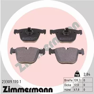 ZIMMERMANN SPORT TARCZE+KLOCKI P+T BMW 6 E63 348MM 