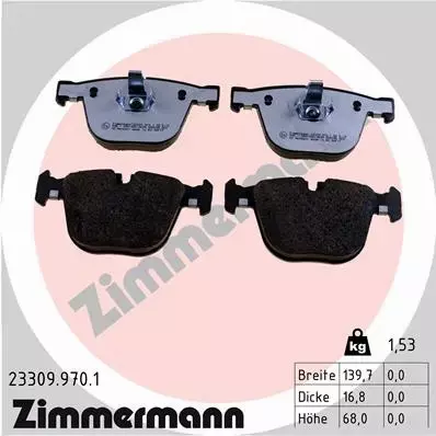 ZIMMERMANN KLOCKI HAMULCOWE 23309.970.1 