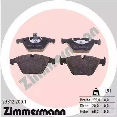 ZIMMERMANN SPORT TARCZE+KLOCKI P+T BMW 7 E65 348MM 