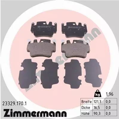 ZIMMERMANN TARCZE+KLOCKI P PORSCHE 911 996 997 330MM 