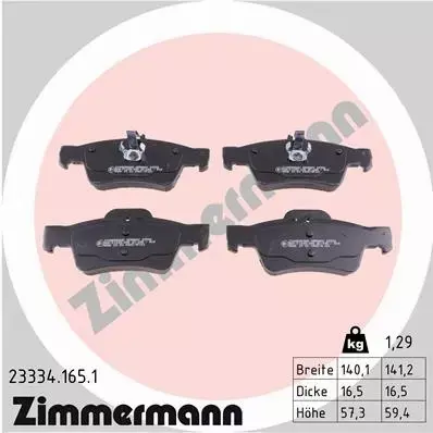 ZIMMERMANN TARCZE+KLOCKI P+T MERCEDES E W211 350MM 