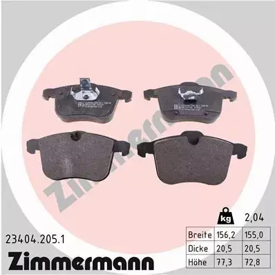 ZIMMERMANN SPORT TARCZE+KLOCKI P OPEL SIGNUM 314MM 