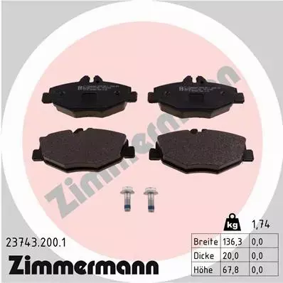 ZIMMERMANN TARCZE+KLOCKI P MERCEDES E W211 295MM 