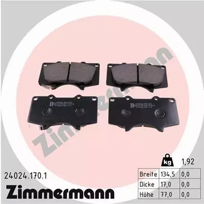 ZIMMERMANN TARCZE+KLOCKI P MITSUBISHI PAJERO IV 332MM 