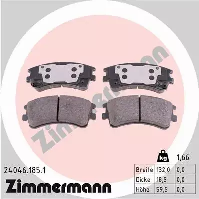 ZIMMERMANN TARCZE+KLOCKI P+T MAZDA 6 GG GY 283MM 