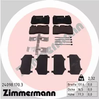 ZIMMERMANN KLOCKI PRZÓD AUDI RS3 8PA TTRS 8J 