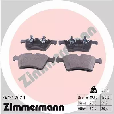 ZIMMERMANN TARCZE+KLOCKI P MERCEDES GL X164 375MM 