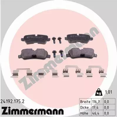 ZIMMERMANN TARCZE+KLOCKI PRZÓD RANGE ROVER 350MM 