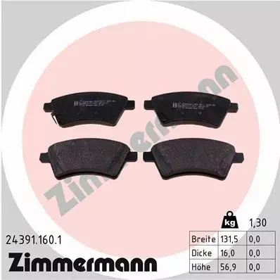 ZIMMERMANN TARCZE+KLOCKI PRZÓD FIAT SEDICI 280MM 