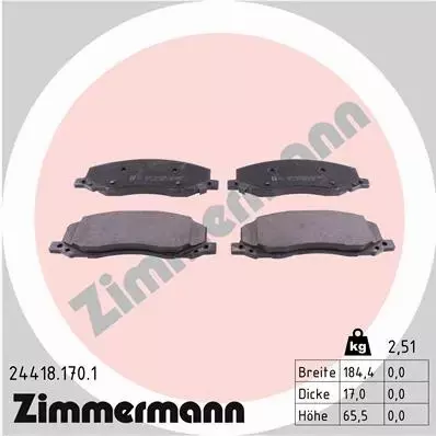 ZIMMERMANN TARCZE+KLOCKI P OPEL INSIGNIA A 337MM 