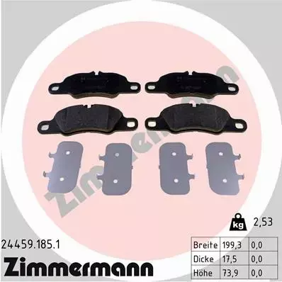 ZIMMERMANN TARCZE+KLOCKI P PORSCHE 911 997 330MM 