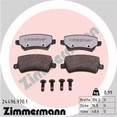 ZIMMERMANN KLOCKI CERAMICZNE T FORD GALAXY S-MAX 