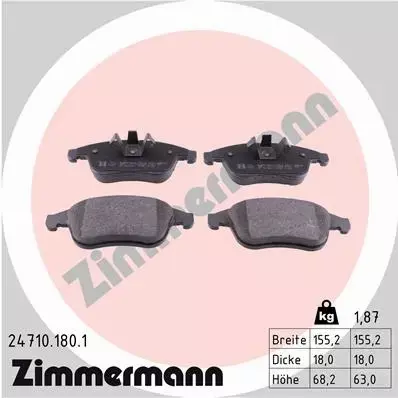 ZIMMERMANN TARCZE+KLOCKI P RENAULT CLIO IV RS 320MM 