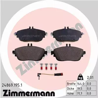 ZIMMERMANN TARCZE+KLOCKI P MERCEDES CLA C117 295MM 