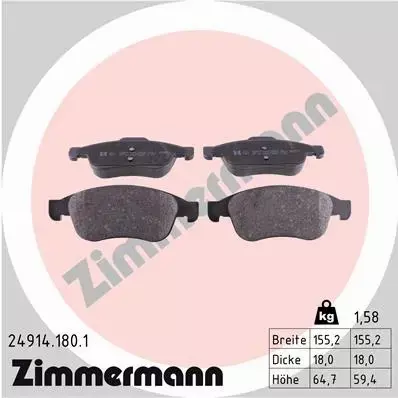 ZIMMERMANN TARCZE+KLOCKI P DACIA DUSTER 280MM 