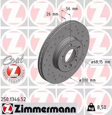 ZIMMERMANN TARCZE+KLOCKI P+T FORD GALAXY I 300MM 