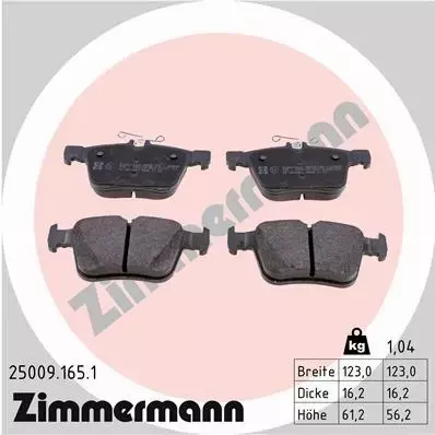 ZIMMERMANN TARCZE+KLOCKI TYŁ AUDI A3 S3 8V 300MM 