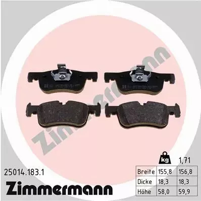 ZIMMERMANN TARCZE+KLOCKI P BMW 1 F20 F21 284MM 