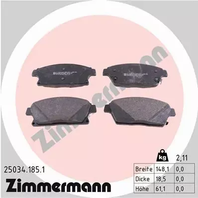 ZIMMERMANN TARCZE+KLOCKI P+T OPEL ZAFIRA C 300MM 