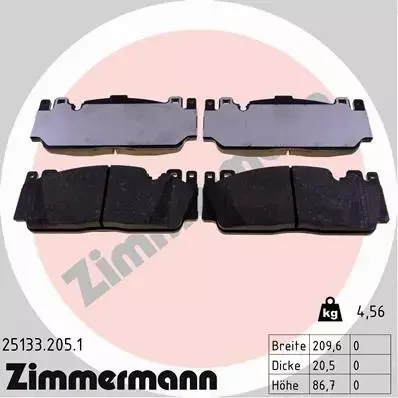 ZIMMERMANN KLOCKI PRZÓD BMW 2 F22 F87 M2 