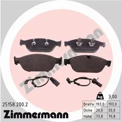 ZIMMERMANN SPORT TARCZE+KLOCKI P AUDI A6 C7 356MM 