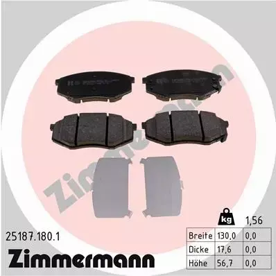 ZIMMERMANN TARCZE+KLOCKI PRZÓD HYUNDAI IX20 280MM 