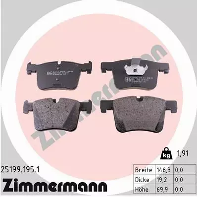 ZIMMERMANN TARCZE+KLOCKI PRZÓD BMW 1 F20 F21 312MM 