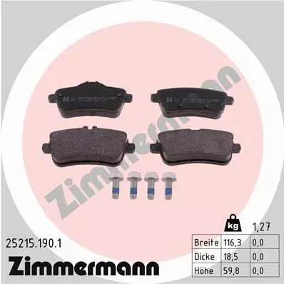 ZIMMERMANN TARCZE+KLOCKI P+T MERCEDES M W166 350MM 