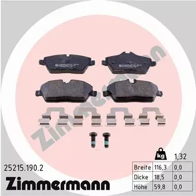 ZIMMERMANN TARCZE+KLOCKI T MERCEDES M W166 330MM 