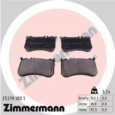 ZIMMERMANN TARCZE+KLOCKI P MERCEDES E W212 360MM 