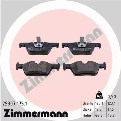 ZIMMERMANN TARCZE+KLOCKI TYŁ BMW 1 F20 F21 2 F22 