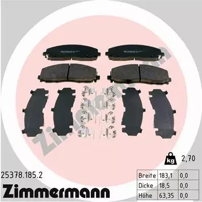 ZIMMERMANN SPORT TARCZE+KLOCKI P CHRYSLER VOYAGER V 