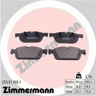 ZIMMERMANN KLOCKI PRZÓD MERCEDES GLE W166 GL X166 