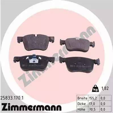 ZIMMERMANN TARCZE+KLOCKI P CITROEN C4 PICASSO II 