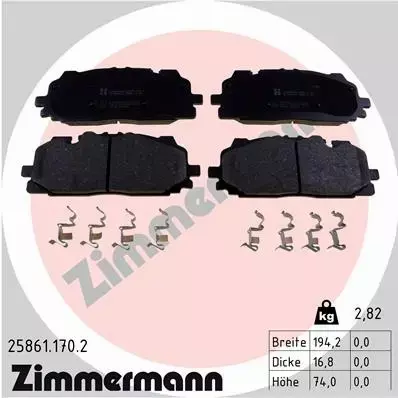 ZIMMERMANN TARCZE+KLOCKI P+T AUDI A4 B9 A5 F5 349MM 