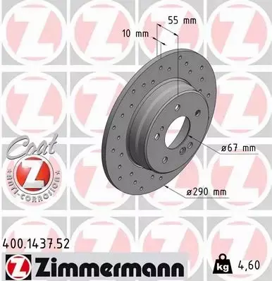 ZIMMERMANN TARCZE+KLOCKI T MERCEDES C36 AMG W202 