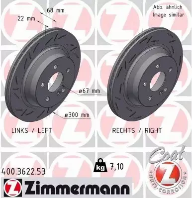 ZIMMERMANN TARCZE+KLOCKI T MERCEDES CLS C218 300MM 