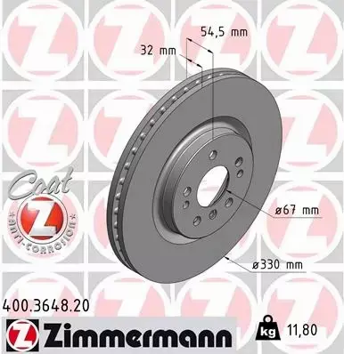 ZIMMERMANN TARCZE+KLOCKI P MERCEDES M W164 330MM 