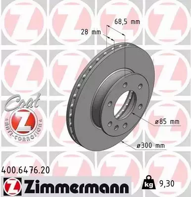 ZIMMERMANN TARCZE+KLOCKI P+T MERCEDES SPRINTER 