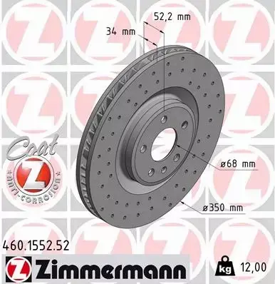 ZIMMERMANN TARCZA HAMULCOWE SPORT 460.1553.52 