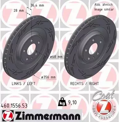 ZIMMERMANN TARCZA HAMULCOWA 460.1556.53 