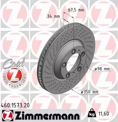 ZIMMERMANN TARCZE+KLOCKI P PORSCHE 911 996 997 350MM 